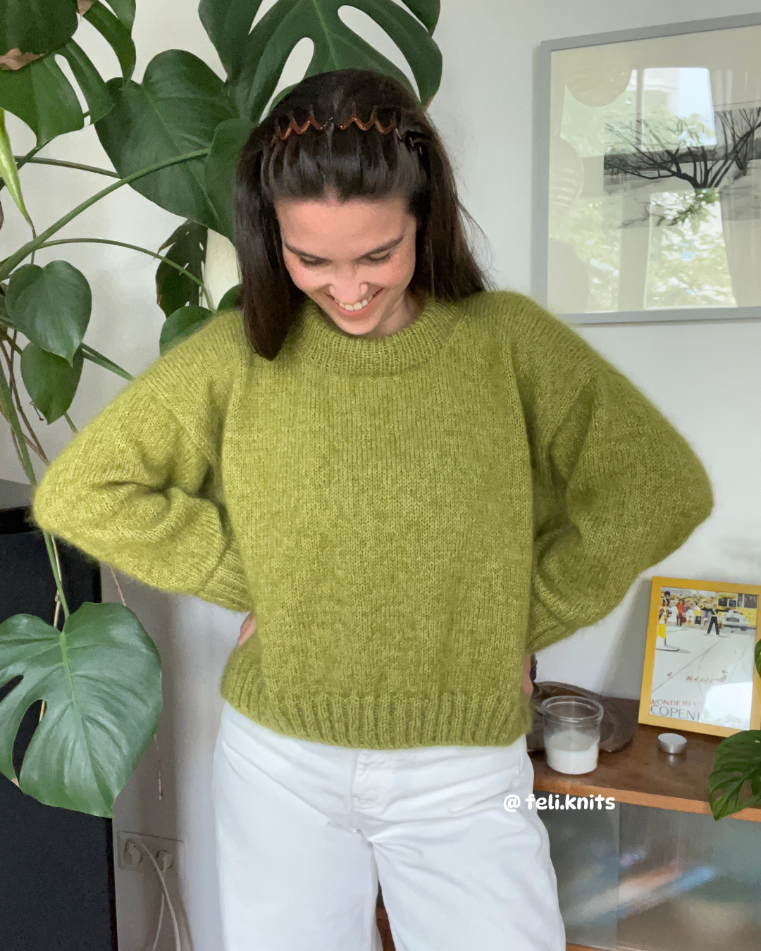 SMILLA SWEATER Strickset – Einfarbig
