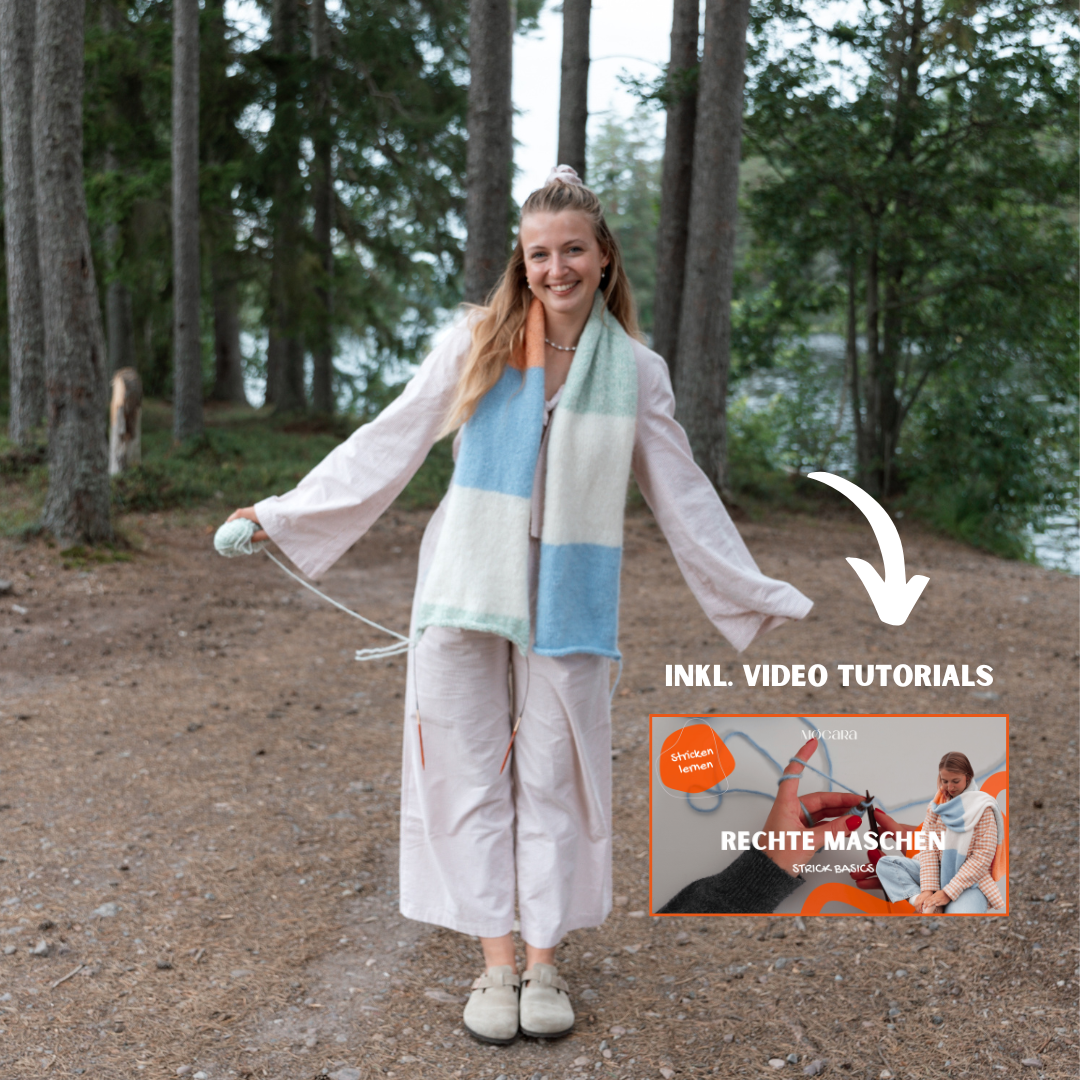 SCARLA Scarf - Digitale Strickanleitung