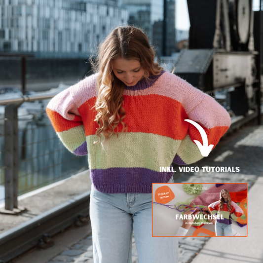 FREYA Sweater - Digitale Strickanleitung