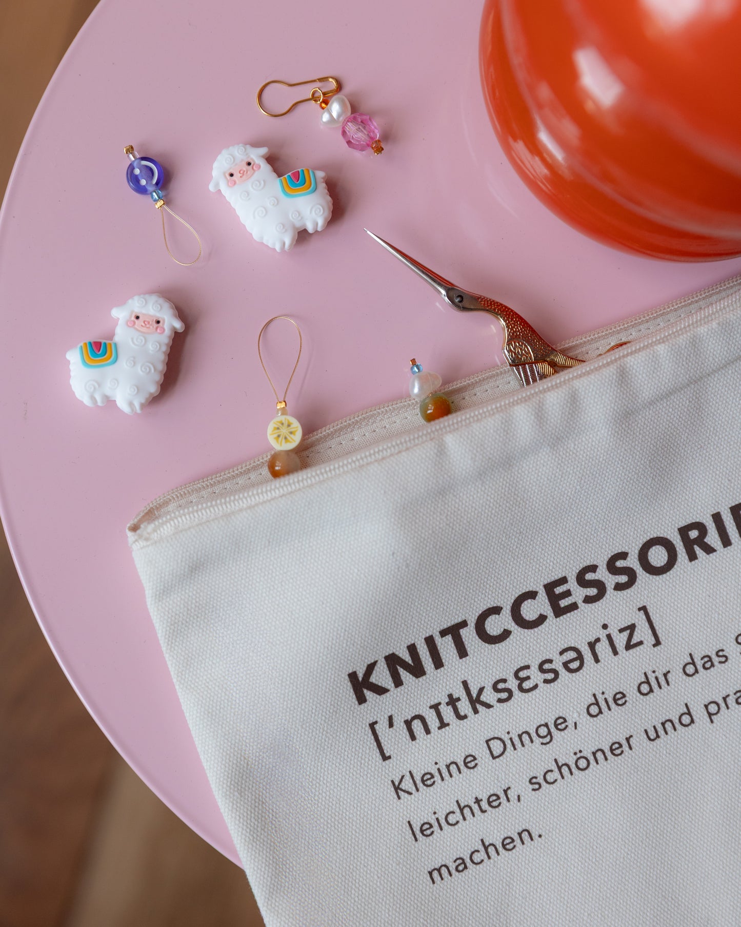 Kleine Tasche „Knitcessories“ – Aufbewahrung für Strickzubehör