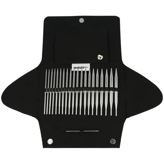 addiClick Basic Stricknadelset – Metall Wechselnadeln im Komplettset