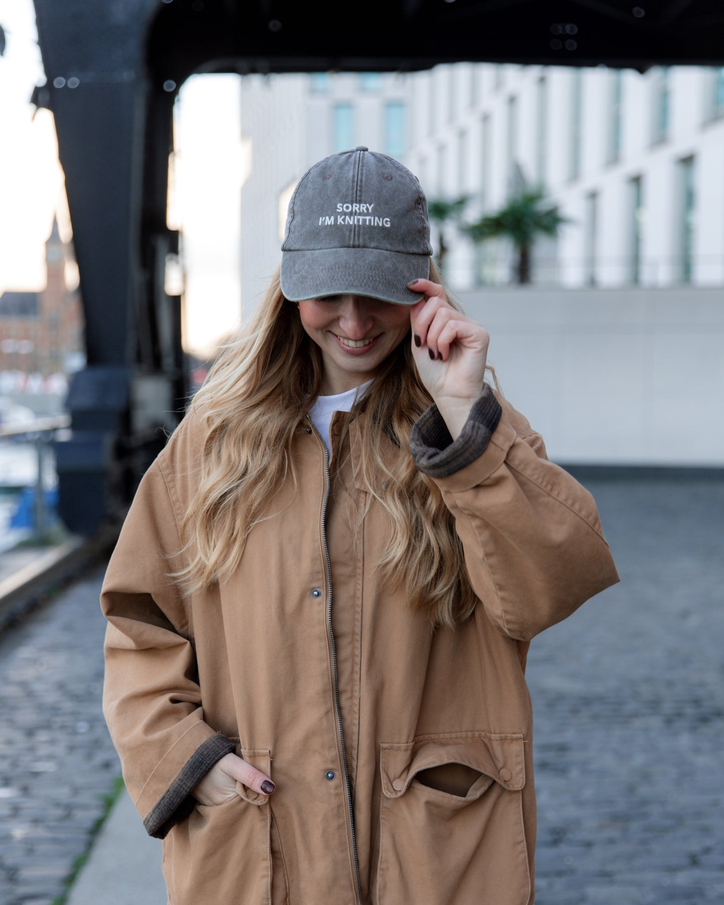 Cap "Sorry I'm Knitting"