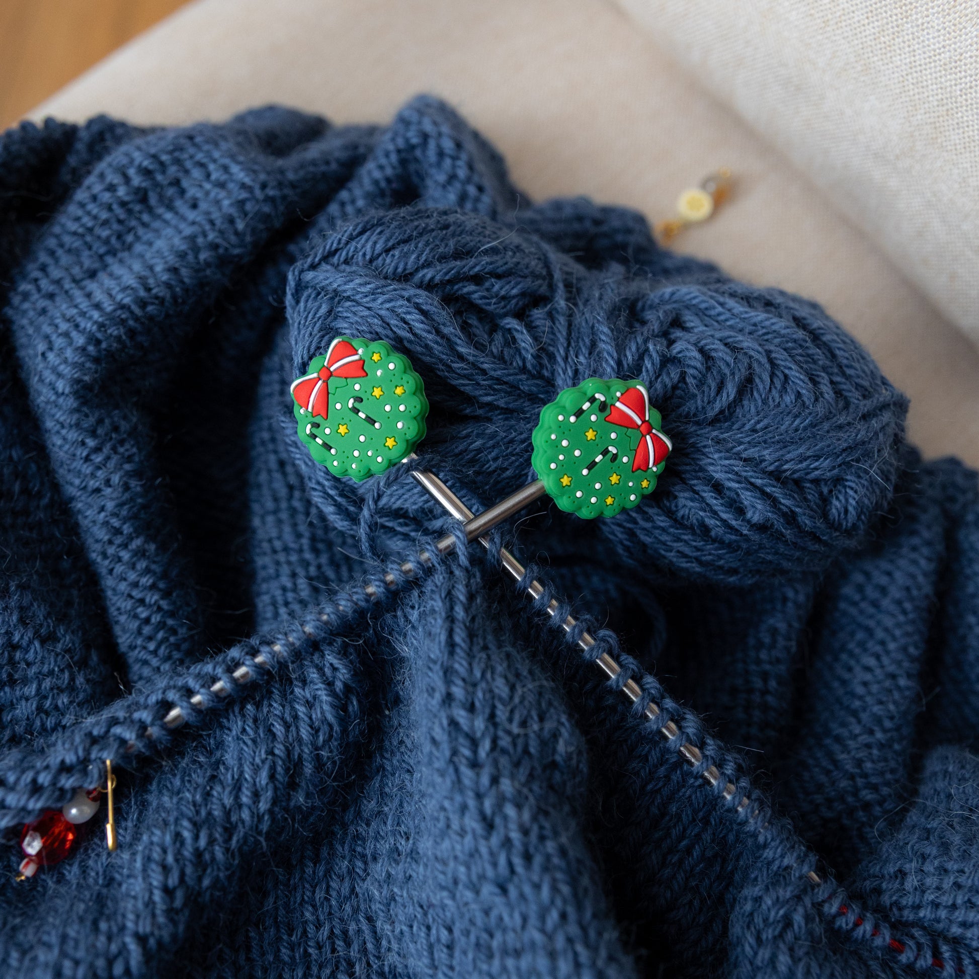 Nadelstopper-Weihnachtskranz